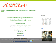 Tablet Screenshot of holmangen-auktioner.com